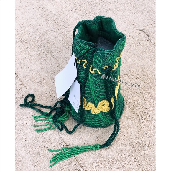 Paradise beaded drawstring bag - Picture 6 of 14